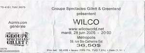 Wilco2 Ticket